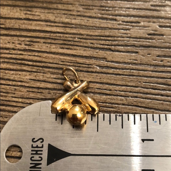 Vintage Bowling Charm Bracelet Pendant Pins & Ball - Picture 6 of 7